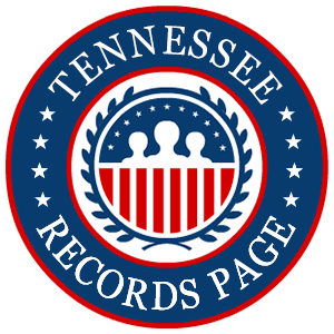 A red, white, and blue round logo with the words Tennessee Records Page