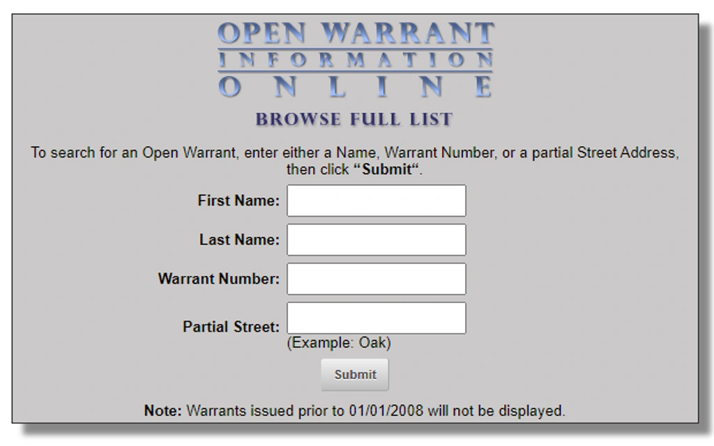 Free Tennessee Public Records Divorce Arrests Warrants